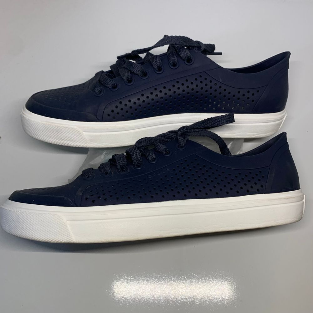 Crocs Navy Citilane Roka Court Lace Comfort Shoes/Sneakers Women 9 - Picture 6 of 8